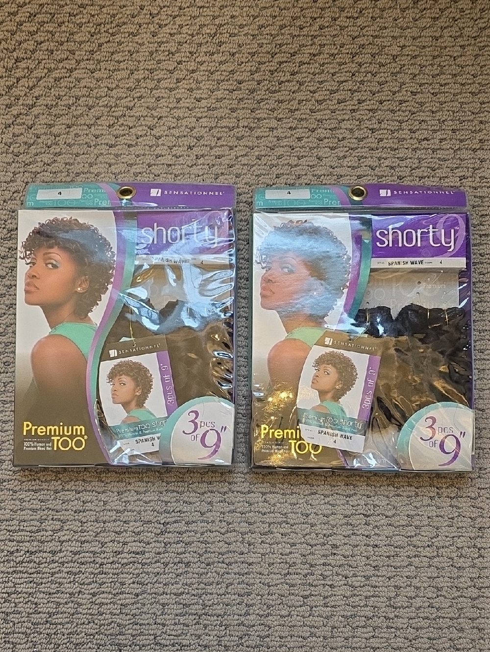 Sensationnel Shorty  Spanish Wave Color 4 Premium Too Hair - Black